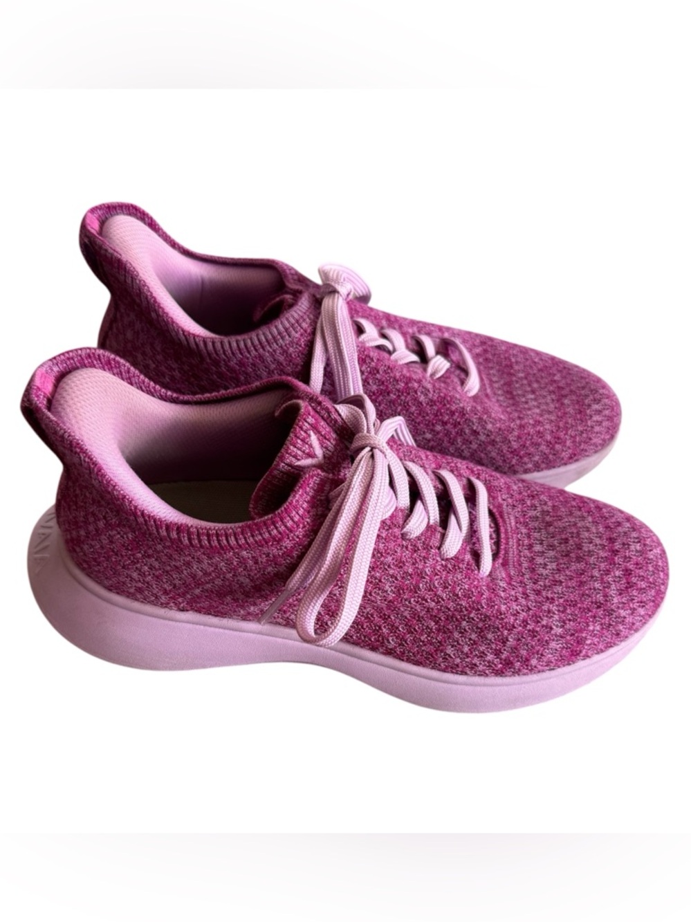 Vivaia Urban Rose Violet Wool Lace Up Sliders Sneakers US 9.5 EUR 41 Slip On